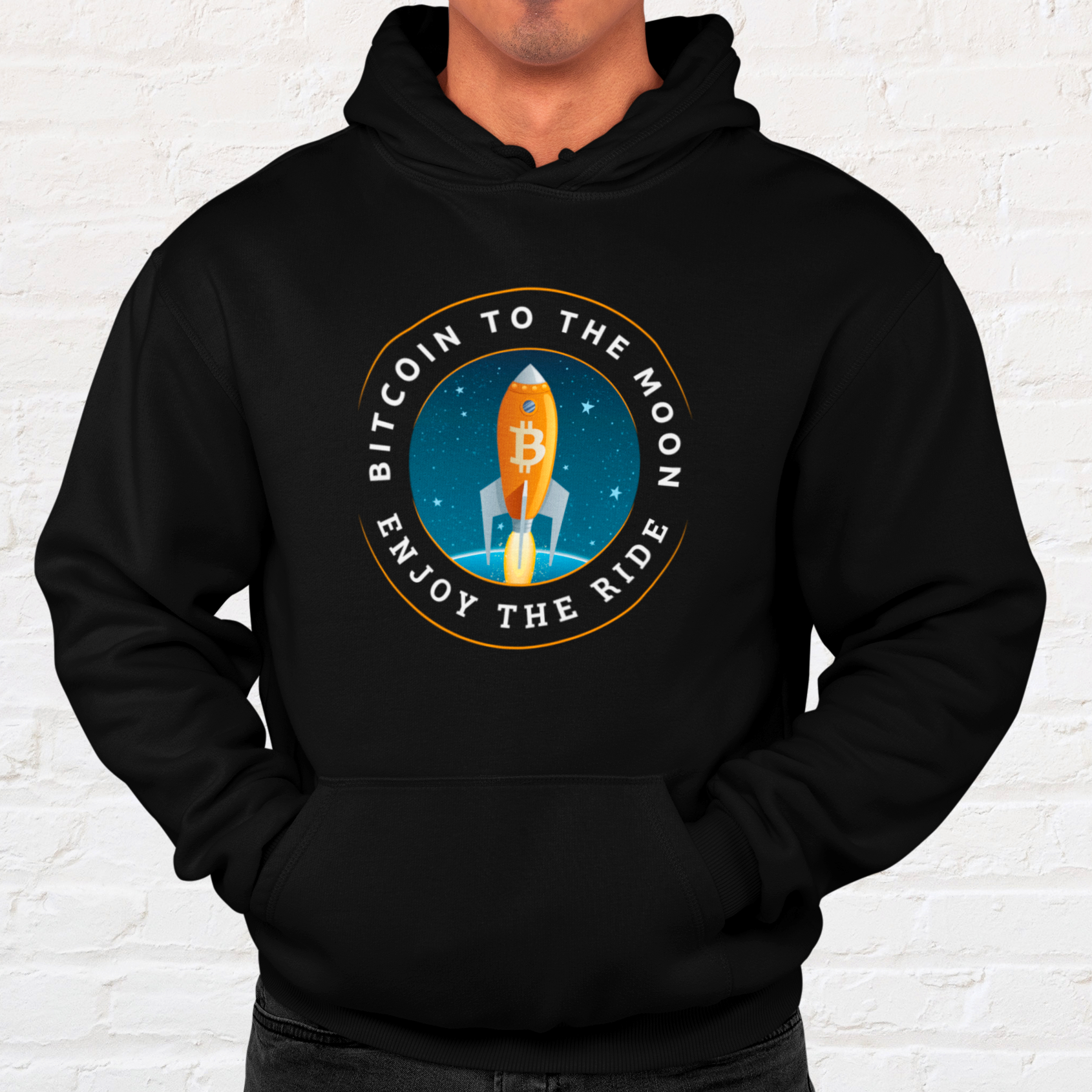 Bitcoin To The Moon - Enjoy The Ride Hoodie